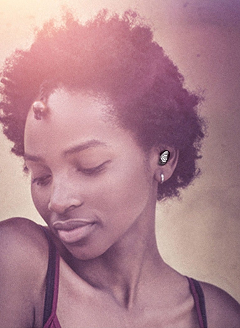 general Bluetooth Headphones with Charging Compartment: Wireless In-Ear Mini Sports Invisible Stereo Noise Cancelling Bluetooth Headphones - Image 4