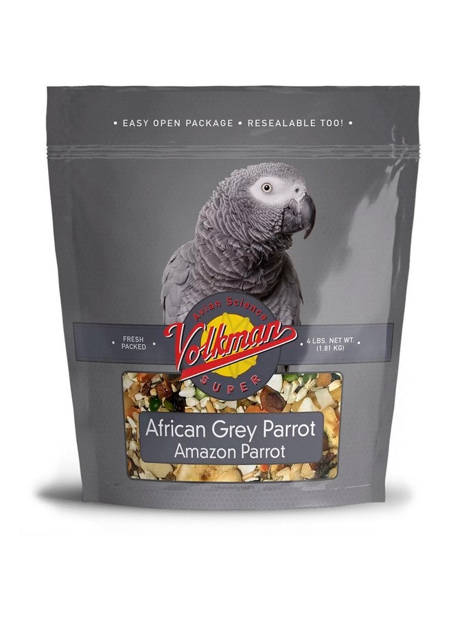 Volkman Avian Science Super African Grey Bird Food 4lb - Image 1