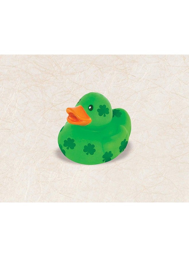 amscan St. Patrick's Day Duck Toy 1 Pc, 2 1/2" x 1 1/2", Green - Image 1