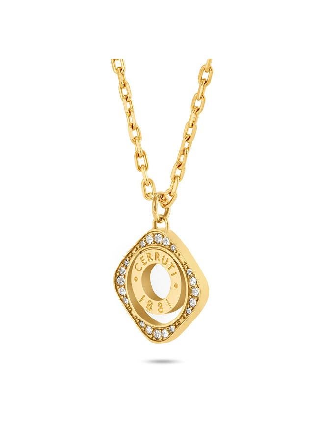 CERRUTI 1881 Leadri Yellow Gold Plated Stainless Steel Necklace for Women 450mm - Image 2