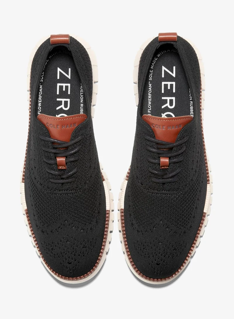 Cole Haan BLACK Men's ZEROGRAND Remastered Stitchlite Wingtip Oxfords for Men | Best Price UAE