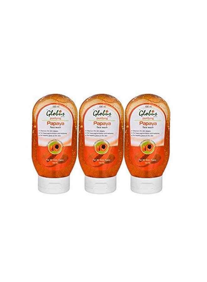 Globus Remedies Globus Papaya Purifying Face Wash 100 Ml (Pack Of 3) - Image 2