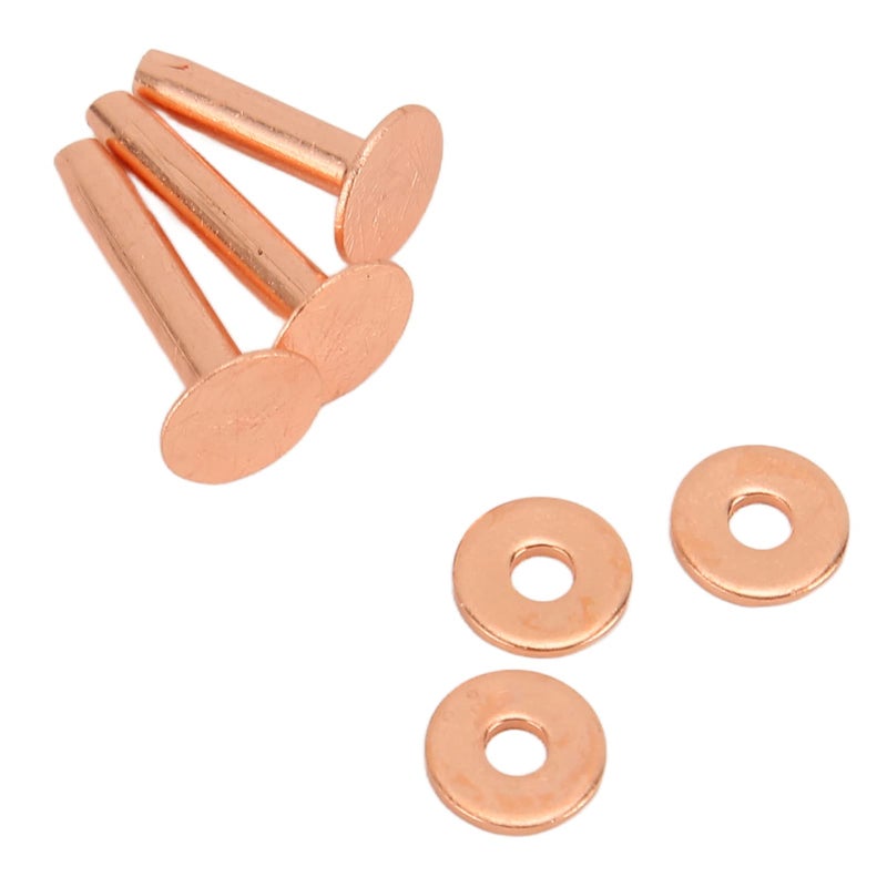 Leather Craft Tool Kit With Copper Rivets And Setters For DIY Clothing Bags Belts Style C - Image 5