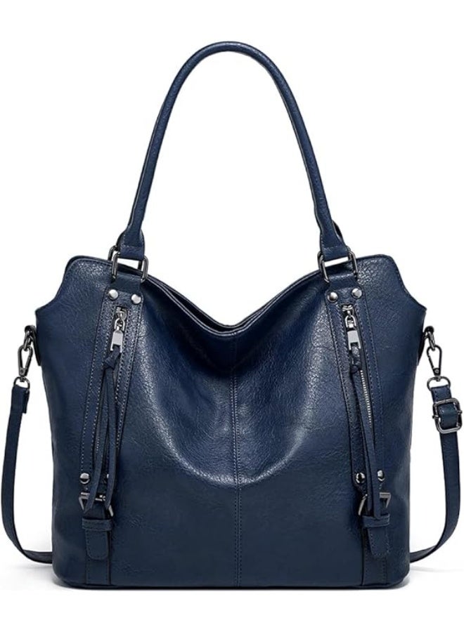 Gocokia Women Handbag Laptop Tote Bag Large Soft PU Leather Shoulder Bag Computer Tote Bag, Large Capacity Bag for Women Girls Travel Work Shopping - Image 3