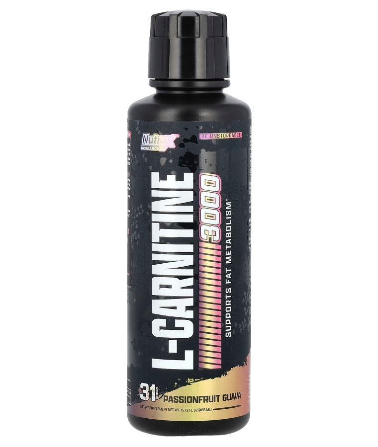 Nutrex Research L-Carnitine 3000 Passionfruit Guava 15.72 fl oz (465 ml)