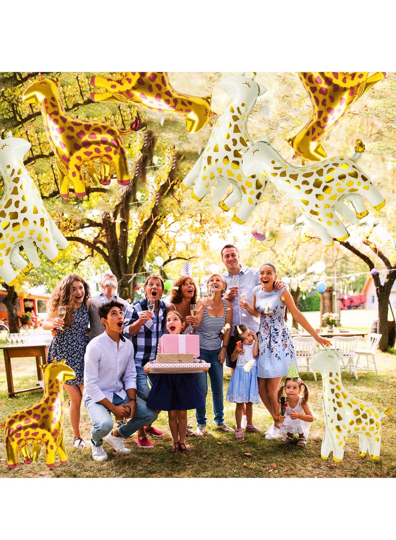 SOLARAE Giraffe Balloons - Create a Wild Jungle Adventure ,Perfect for Zoo, and Wildlife Theme Parties and Wild One Birthday Decorations Supplies(8 Pcs ) - Image 3