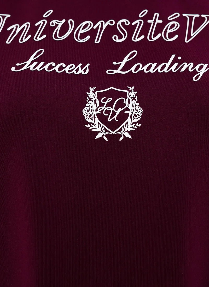 Lichi  Loose sweatshirt with large lettering for Women | Best Price UAE