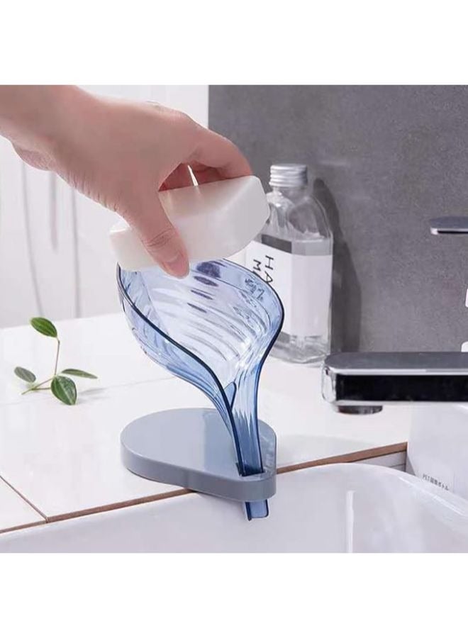 Decorative Leaf-shaped Soap Holder Plastic Dispenser  - Image 3