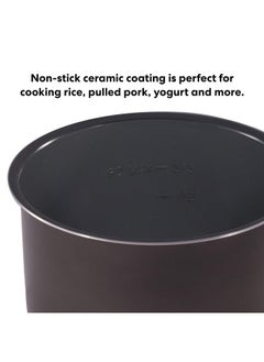 INSTANT Instant Pot Ceramic Inner Slow Cooking Pot 6-Qt, Non-Stick Coated Interior, Rice Cooker  - Image 2