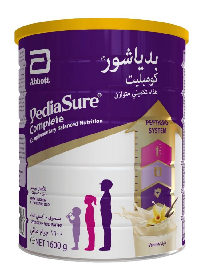 Complete Balance Nutrition Milk Powder Vanilla Peptigro, 1-10 Years 1600g