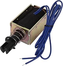 uxcell uxcell a14052300ux1091 Stroke Pull Type Open Frame Solenoid Electromagnet, DC 24V, 0.8 A, 70N Force, 20 mm  - Image 1