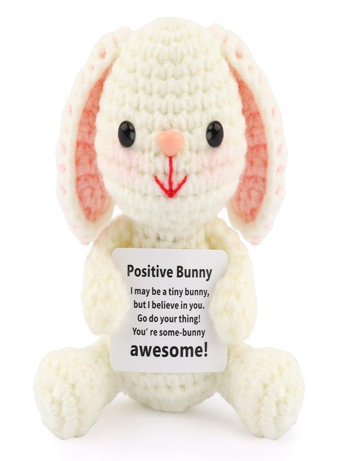 AHONEY Easter Basket Stuffers for Teens Girls Adult Emotional Support Handmade Birthday Gift Positive Bunny Decor Mini Crochet Animals Decor - Image 1