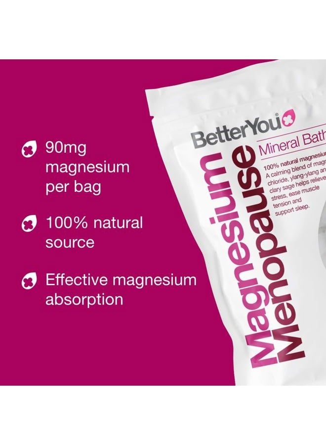 BetterYou Magnesium Menopause Bath Flakes/Salt 26.4 oz - Image 3