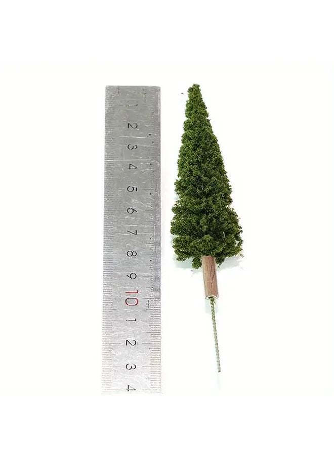 Miniature Pine Trees 4 72 Inch Realistic Green Plastic Model Trees For DIY Projects - Image 1