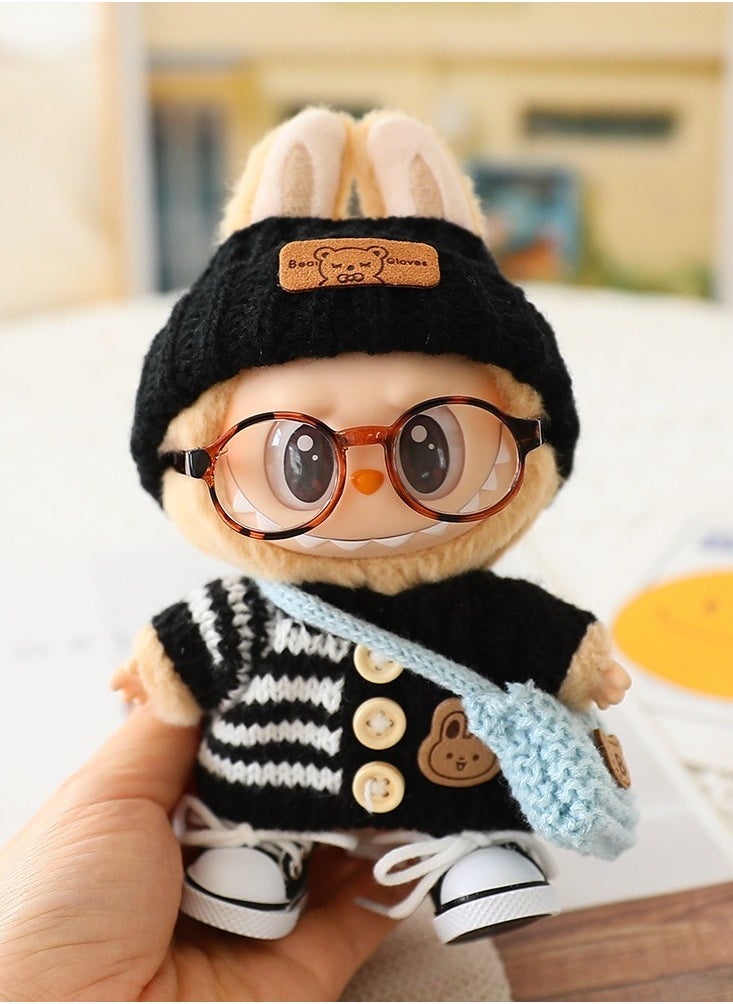 LABUBU Clothes for la-bubu doll, la-bubu doll clothes, la-bubu plush pullover clothing, doll clothes for la-bubu clothes, for 17 cm la-bubu doll and other dolls  - Image 5