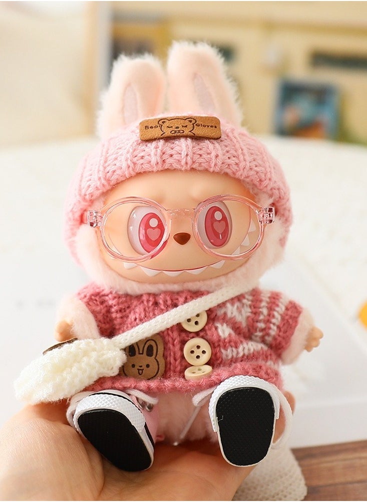 LABUBU Clothes for la-bubu doll, la-bubu doll clothes, la-bubu plush pullover clothing, doll clothes for la-bubu clothes, for 17 cm la-bubu doll and other dolls  - Image 1