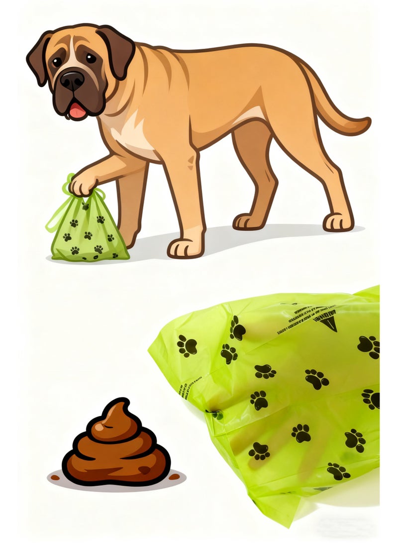 12 Rolls (180 Bags) Green Dog Poop Bags with Portable Dispenser | Extra Thick, Leak Proof & Biodegradable Pet Waste Bags - Image 4