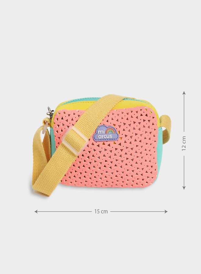 Mi Arcus Solid Colour Block Side Stylish Mini Sling Bag - Fashionable Travel Bag for Baby Girls (2+ Years) - Image 3