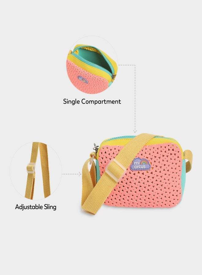 Mi Arcus Solid Colour Block Side Stylish Mini Sling Bag - Fashionable Travel Bag for Baby Girls (2+ Years) - Image 4