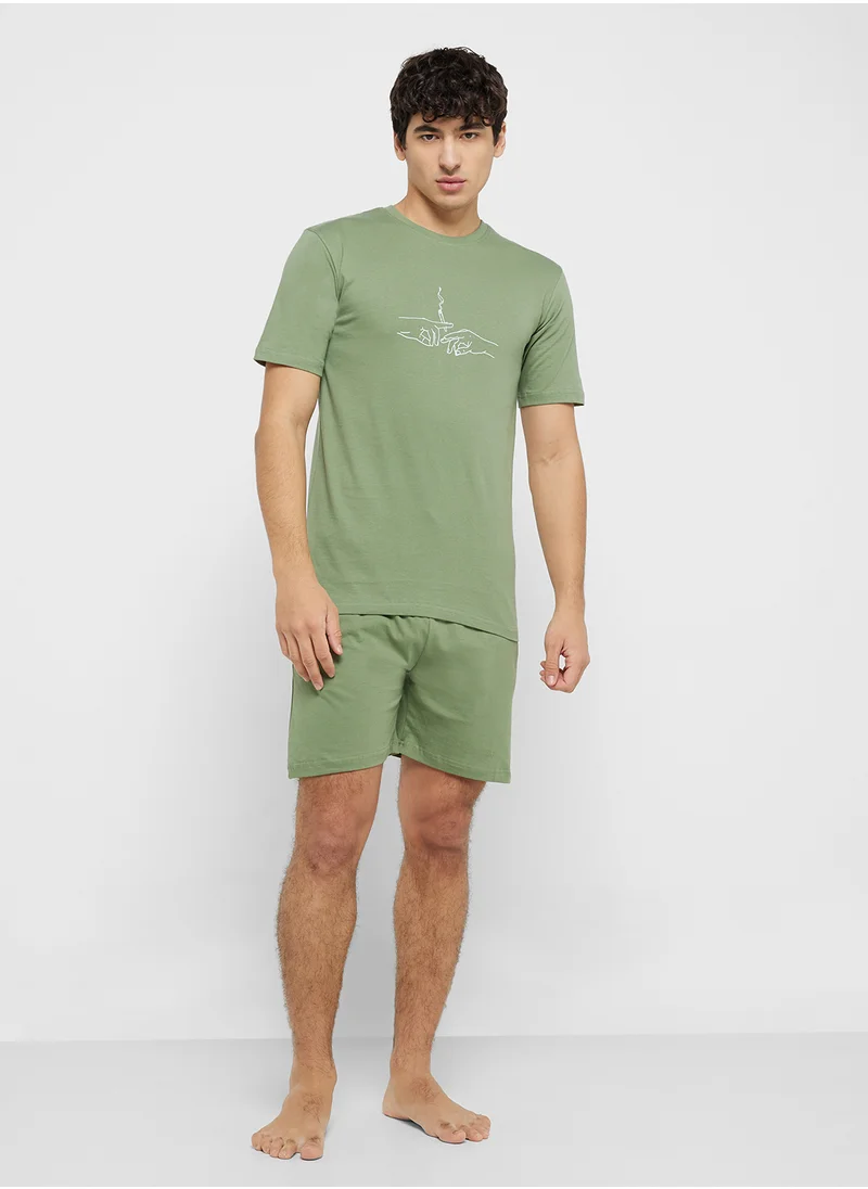 Seventy Five Men'S Nightwear Set