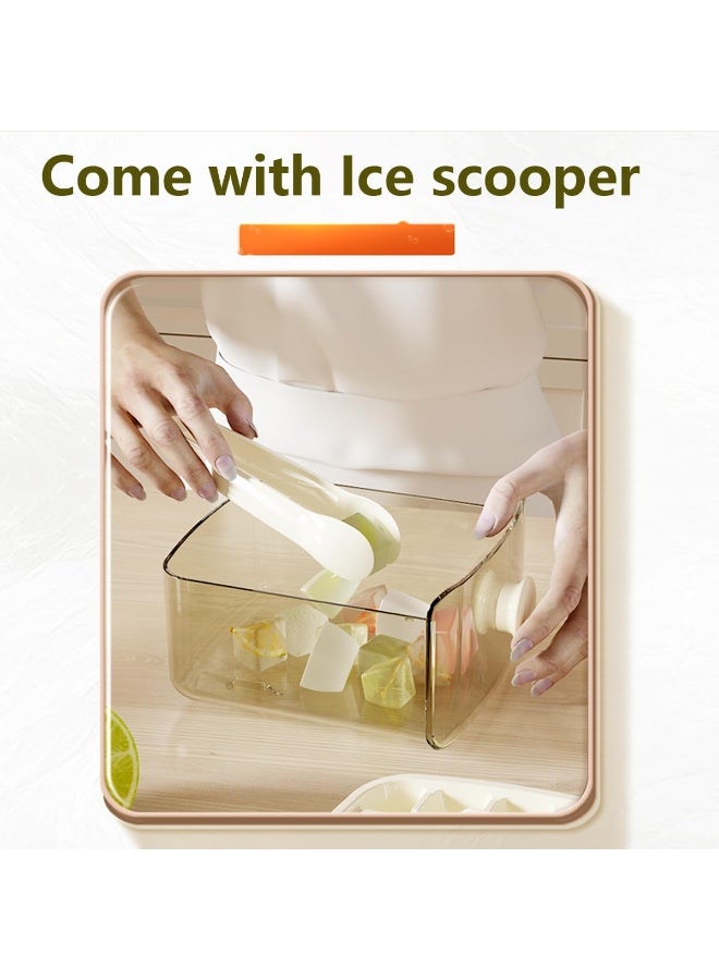 Chabeia Ice Cube Tray with Handle ，Innovative Ice Cube Mold Design ,Multi-Purpose Ice Cube Tray, Leak-Proof Ice Cube Mold, Ice Cube Tray, Ice Mold, Space-Saving Ice Cube Tray - Image 5