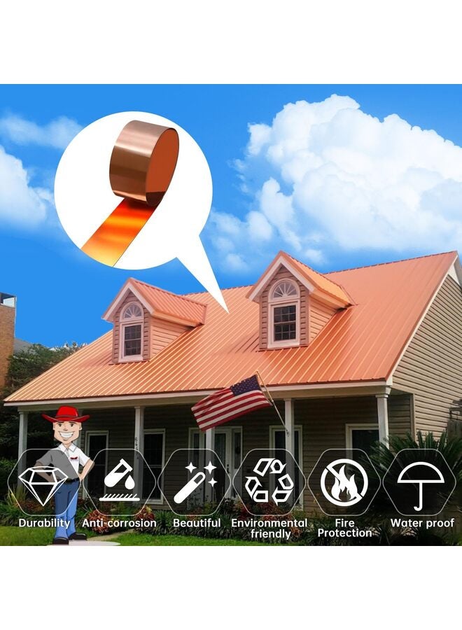 Copper Sheet Coil High Purity Pure Copper Copper Metal Sheet Foil Sheet Suitable for a variety of house repairs and DIY projects(0.2 100 1000)  - Image 2