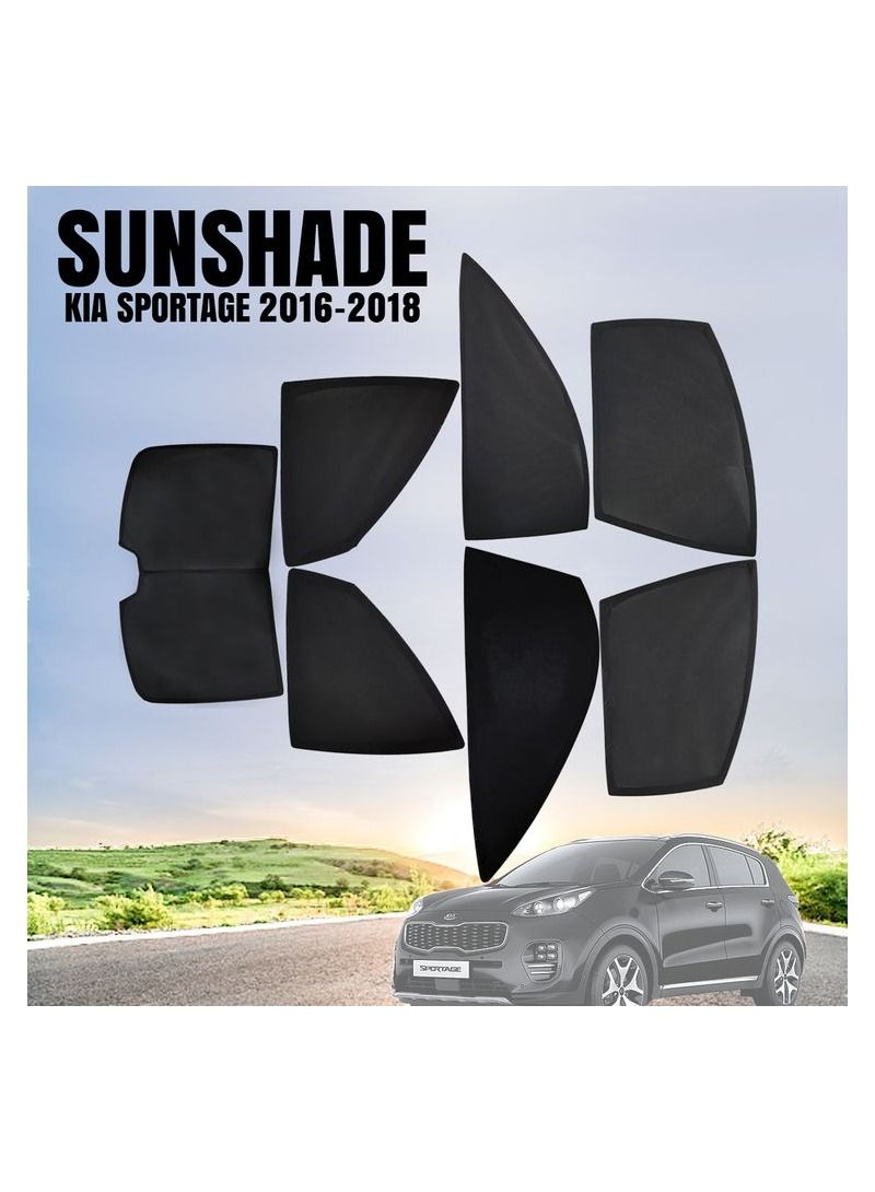 KIA Car Sunshade All Side Sunshade UV and Heat Protection Front Back Sides Sun Shades High Quality For KIA SPORTAGE 2016-2018 - Image 1