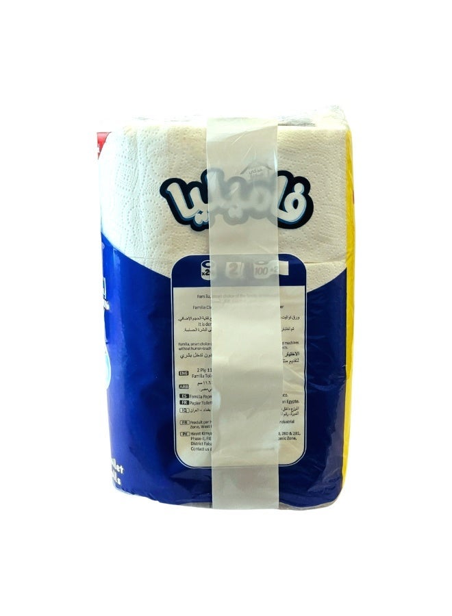 فاميليا ورق تواليت 24 لفة – عبوة اقتصادية، ناعم ومريح على البشرة، مقاوم للتمزق، امتصاص ممتاز، مثالي للاستخدام اليومي في المنازل والمكاتب - Image 5