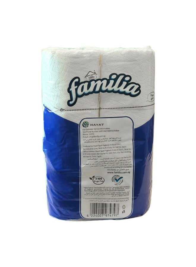 فاميليا ورق تواليت 24 لفة – عبوة اقتصادية، ناعم ومريح على البشرة، مقاوم للتمزق، امتصاص ممتاز، مثالي للاستخدام اليومي في المنازل والمكاتب - Image 4