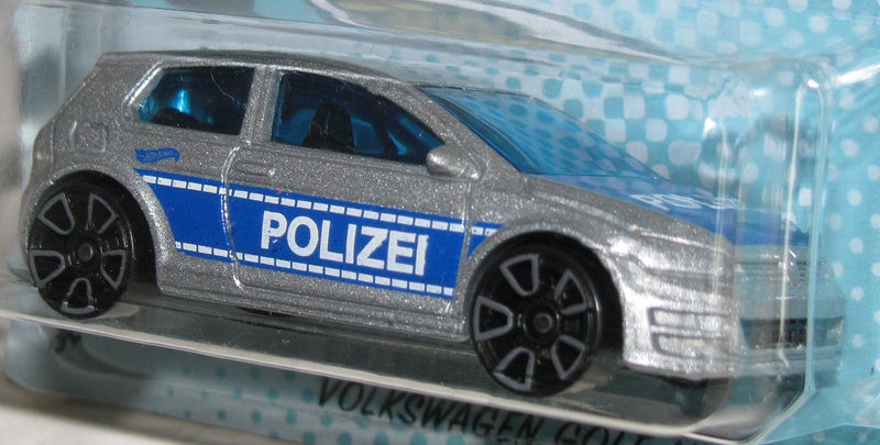 Hot Wheels سيارات هوت ويلز 2020 سلسلة سيارات الشرطة الدولية #5/5 ألمانيا بوليزي فولكس فاجن جولف MK7 - Image 2