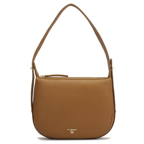 Da Milano Women's Leather Shoulder Bag - Caramel - Image 1