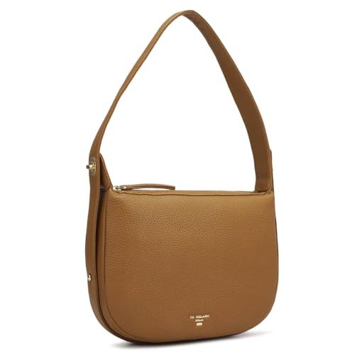 Da Milano Women's Leather Shoulder Bag - Caramel - Image 2