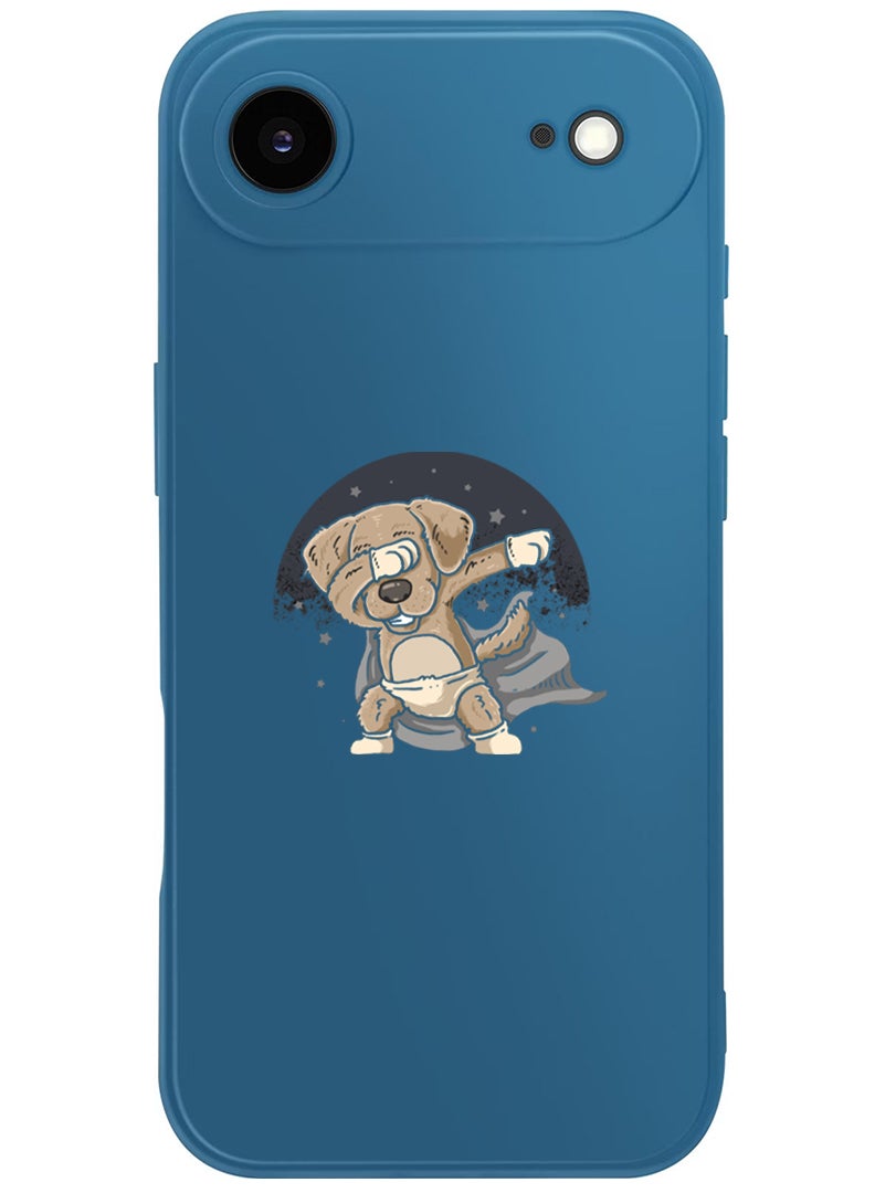 Theodor Protective Slim Fit Case Liquid Silicone Cover with Full Body Protection Anti-Scratch Shockproof Case For Apple iPhone 17 Air (Blue) dab dog - Image 1