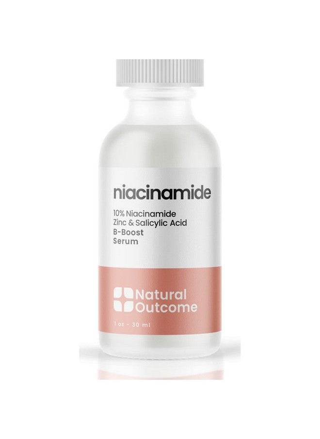 natural outcome مصل النياسيناميد للوجه من Natural Outcome Skin Care Bboost Niacinamide 10% Plus Zinc 2% Salicylic Acid + Hyaluronic Acid لعلاج حب الشباب + مصل لتقليص المسام + تونر لبشرة متساوية  - Image 2