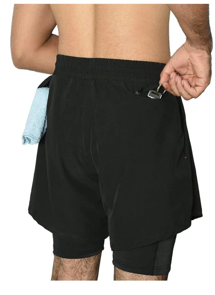 Spall Running Shorts Hanging Towel Pocket Latest Style For Fitness Athletic Gym Exercise Jogging Cycling Workout Active Training Ideal For Men Women  - Image 3