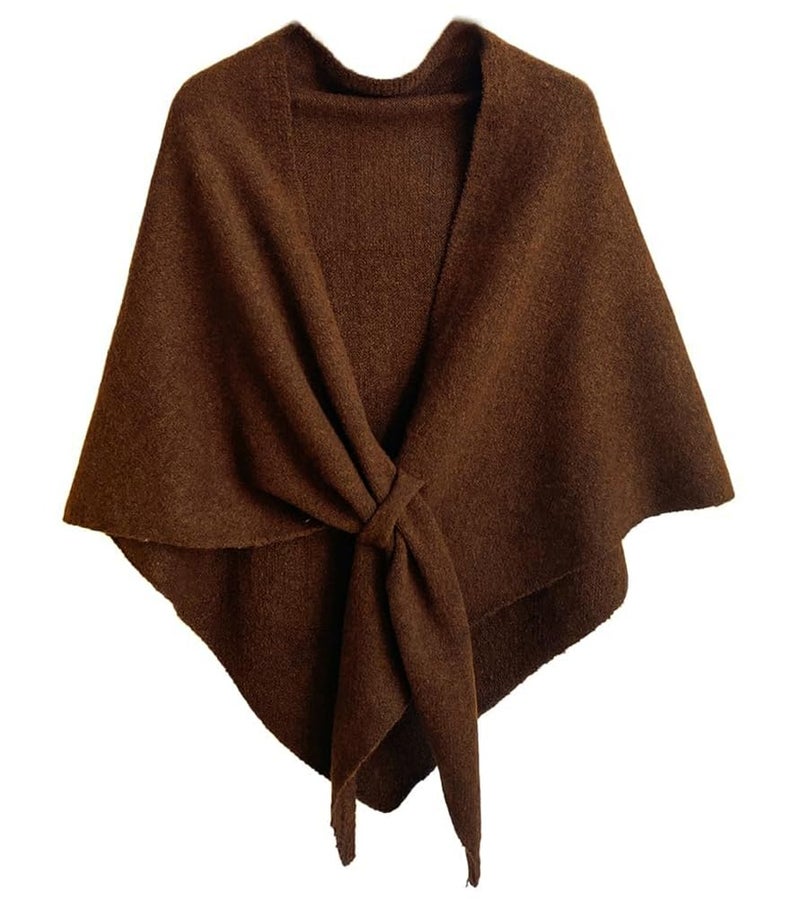 Upbull Winter Shawl Wraps Women Knitted Shawls and Wraps Cardigan Cape Wool Pashmina Shoulder Top Sweater Shawl Scarf 2025 - Image 1