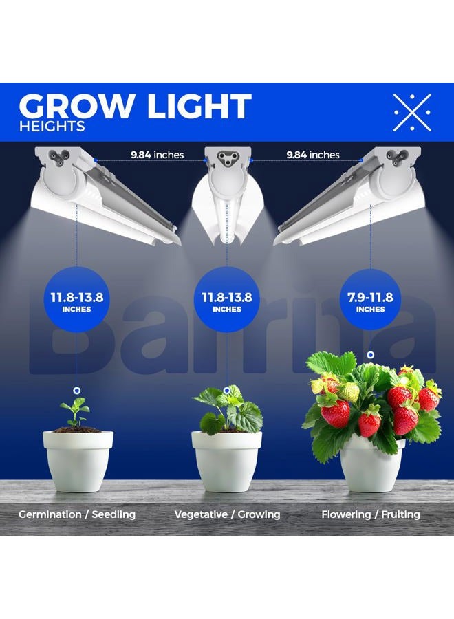 Barrina Plant Grow Light, 3ft 5000K Super Bright, T8 Solar Light Strips Full Spectrum, 180W (6x30W, 1000W Equivalent), Grow Light Bulbs for Indoor Plants, Pack of 6 - Image 5