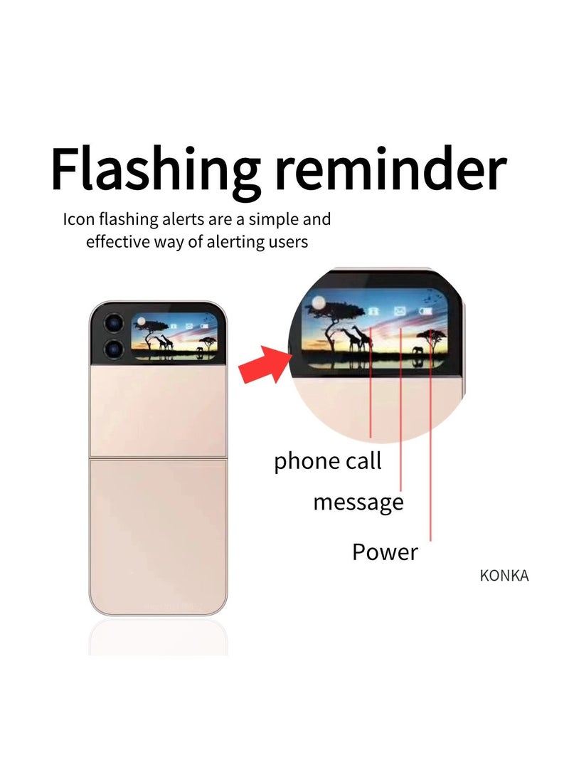 KONKA - Mini Flip Feature Phone with Foldable Design and Keypad - Image 1