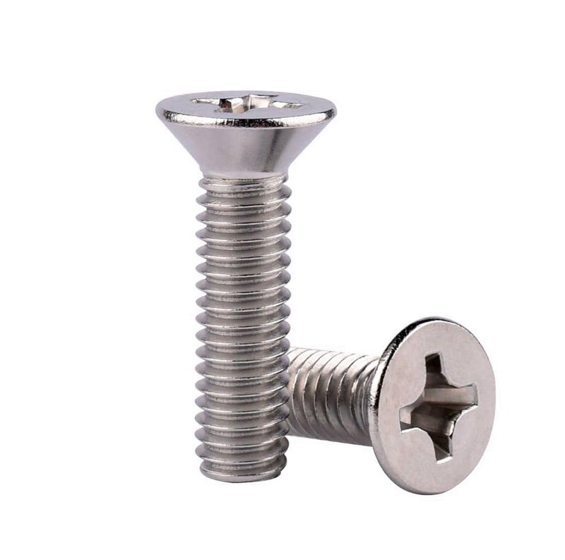 VAMUOEFL #4-40 x 5/8" Phillips Flat Head Machine Screws, Stainless Steel 304 (18-8), UNC Coarse Thread, Countersunk Head Machine Screws, 50Pcs - Image 1