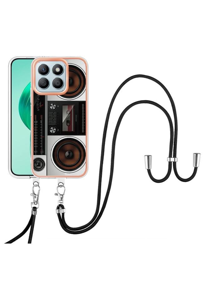 S-TOP Case For Honor X8b Electroplating Dual-side IMD Phone Case with Lanyard - Image 2