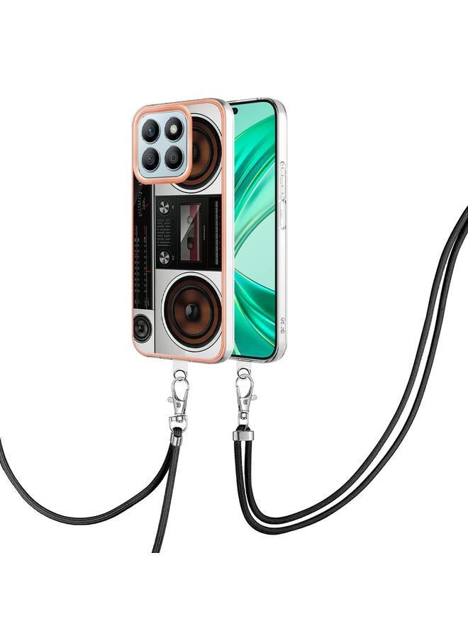 S-TOP Case For Honor X8b Electroplating Dual-side IMD Phone Case with Lanyard - Image 1