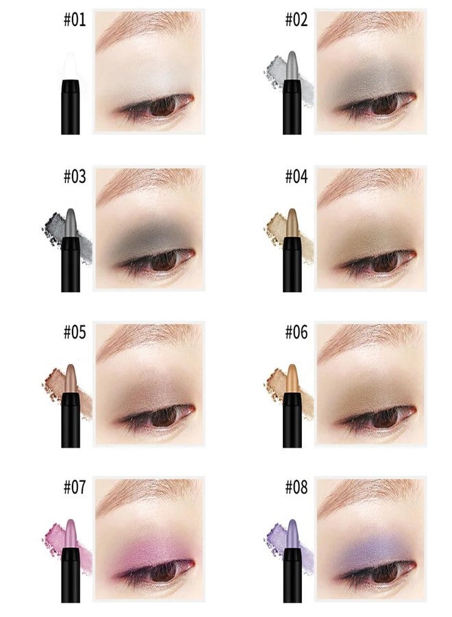 RoseFlower 16 Colors Glitter Eyeshadow Stick Colorful Set, Waterproof Eye Shadow Sticks, Cream Eyeshadow Pencil Makeup Set, High Pigmented Waterproof & Long Lasting Contour Stick, EyeLiner Makeup for Women - Image 2