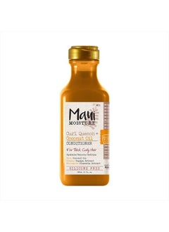 MAUI MOISTURE Curl Quench + Coconut Oil Curl-Defining Anti-Frizz Conditioner to Hydrate and Detangle Tight Curly Hair, Softening Conditioner, Vegan, Silicone & Paraben-Free, 13 fl oz  - Image 1