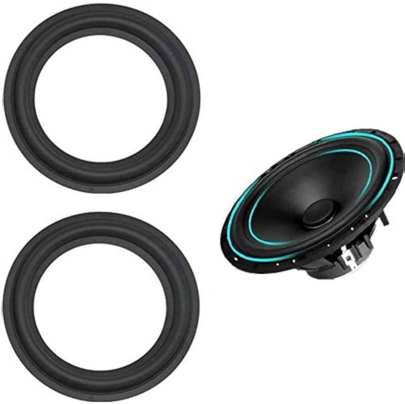 LinaLife 4 inch Speaker Foam Surround Repair Kit, 90mm Perforated Rubber Edge Rings Replacement Parts - Image 1
