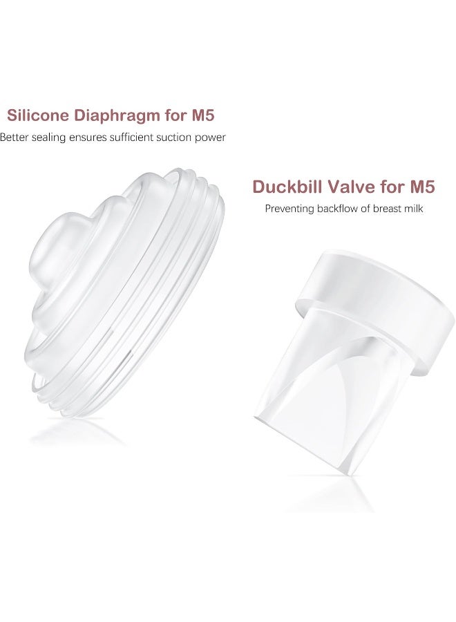 TOVVILD 8PCS Breast Pump Parts Compatible with Momcozy M5 - Image 4