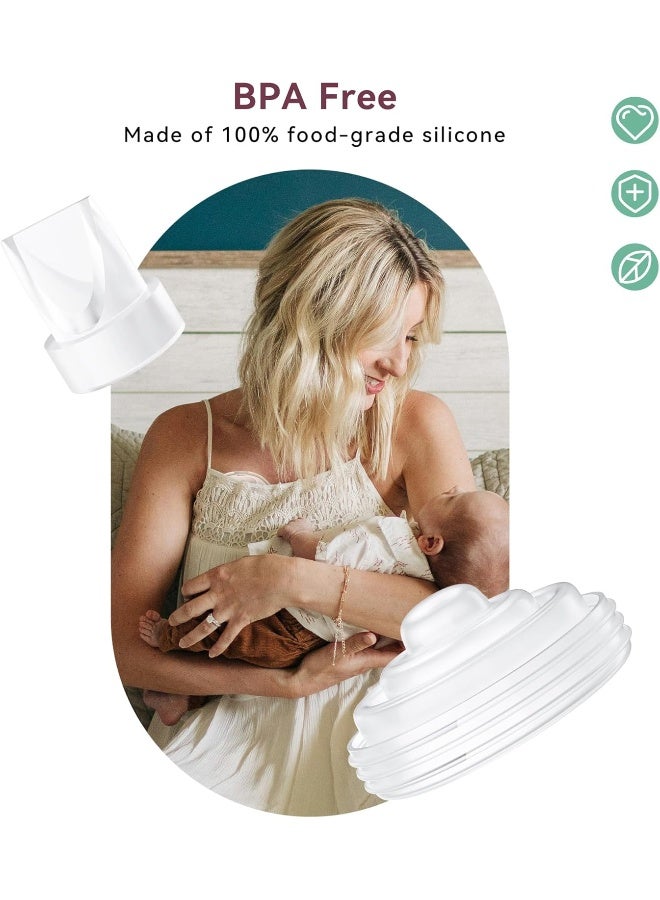 TOVVILD 8PCS Breast Pump Parts Compatible with Momcozy M5 - Image 2