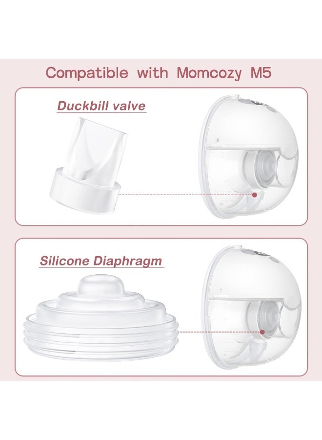 TOVVILD 8PCS Breast Pump Parts Compatible with Momcozy M5 - Image 3