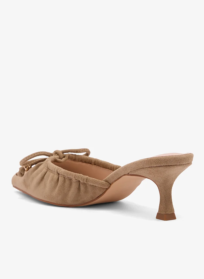 RAID  Bow Suede Mule Pumps for Women | Best Price UAE