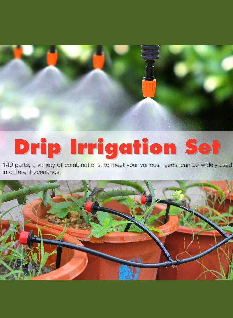 WEMART Automatic Micro-drip Irrigation Kit, Blank Distribution Tubing, Watering System, Dispensing Hose Mist Nozzle Dripper, 30m Adjustable Micro DIY Irrigation Kit Plant Water Saving System for Outdoor, Flowers, Lawns, Gardens - Image 2