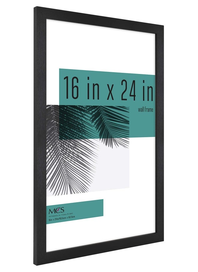 MCS Mcs Studio Gallery Frame  Black Woodgrain  16 X 24 In  Single  - Image 2
